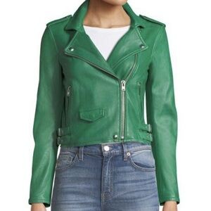 IRO Ashville Jacket Kelly Emerald Green Size 34 FR Small X Small 2 0